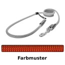 EASYLONG Hundeleine - M - 4m - rot mit grünen Punkten